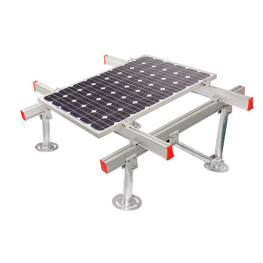 Ground rack for solar power generation - iron aluminum mixed rack