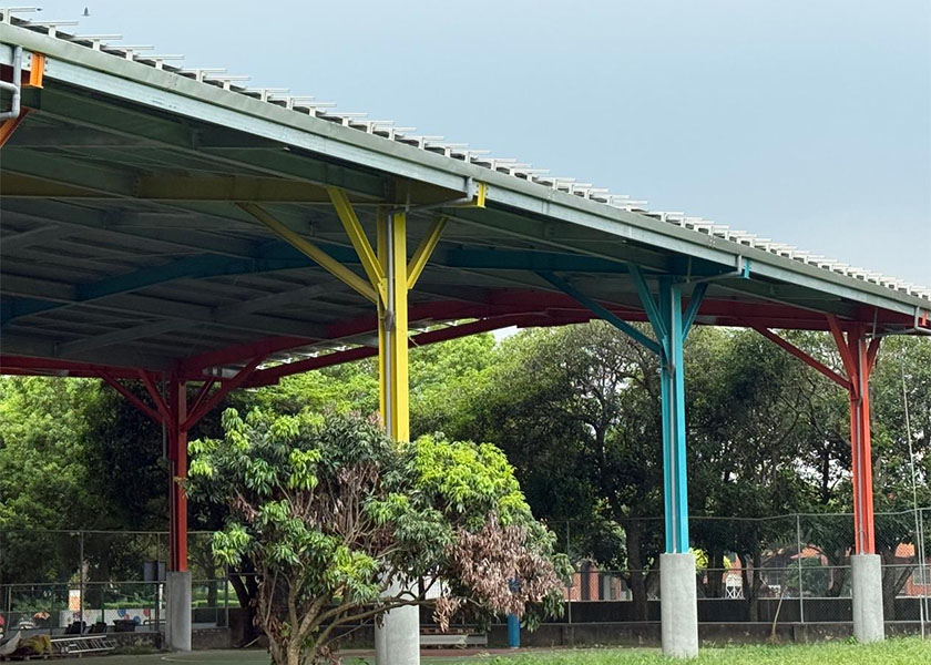 Iron Frame Platform Case -Chung Hsing Elementary School - Wind and Rain Stadium