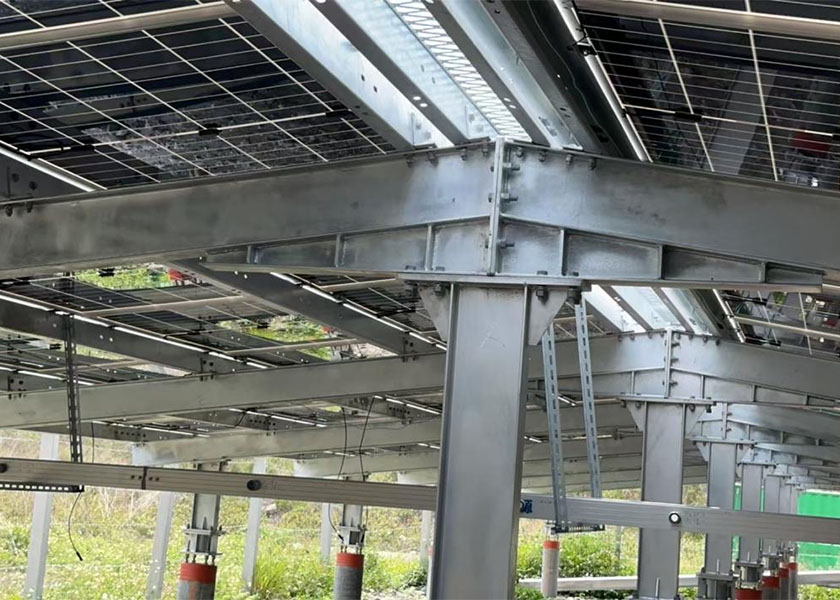 Iron Frame Platform Case -Ground power station in Rongguang section, Xizhou, Changhua